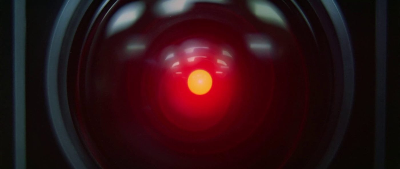 The red camera eye of HAL 9000